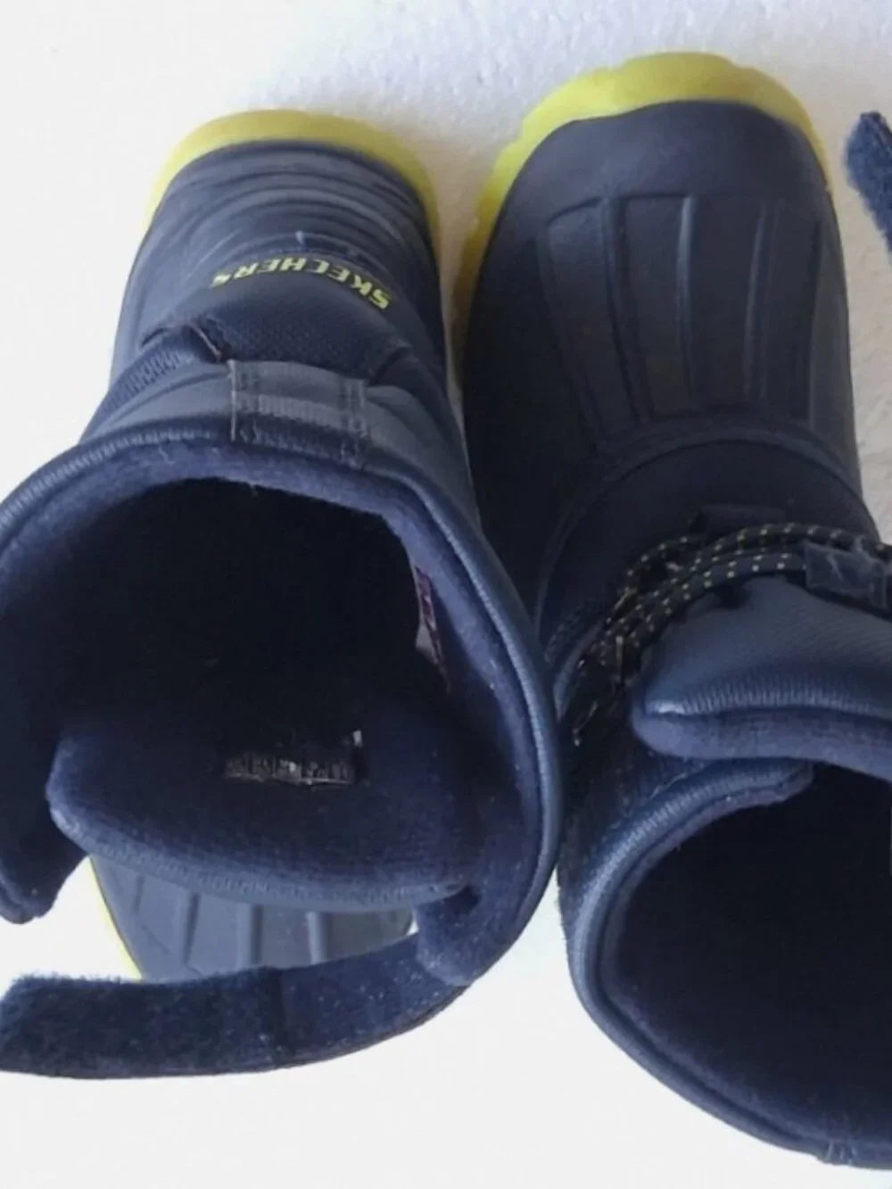 Skechers Kids' Boots in Dark Blue with Yellow Accents - Toddler Size 10